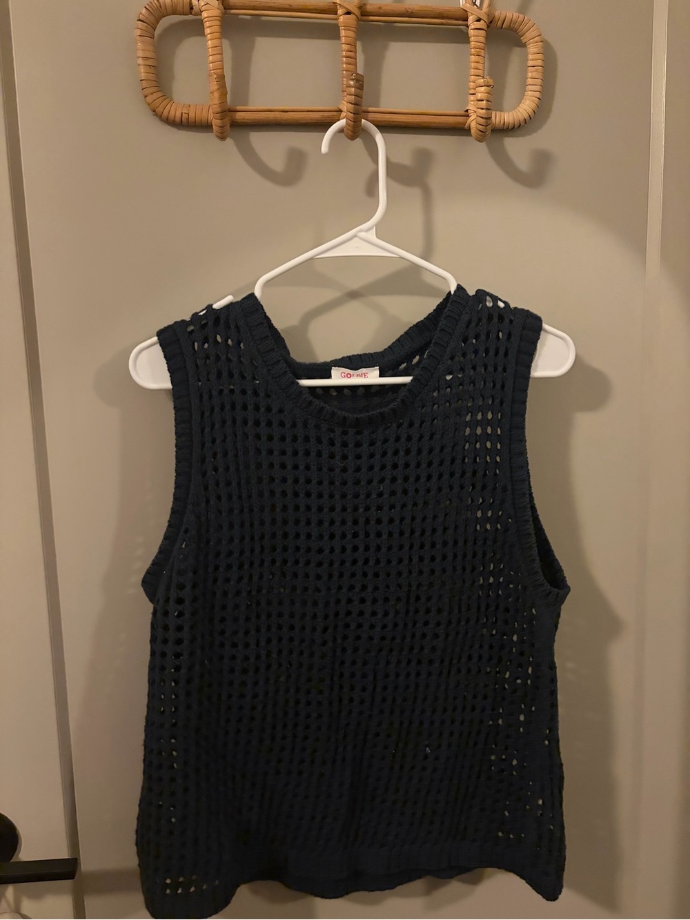 Goldie Lewinter Navy Sleeveless Tank Top